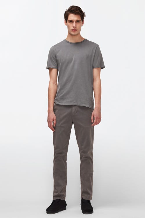HYBRID TAPERED CHINO LUXE PERFORMANCE SATEEN GREY