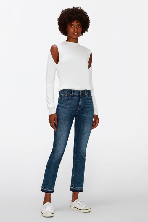 THE STRAIGHT CROP SOHO LIGHT WITH RELEASED HEM